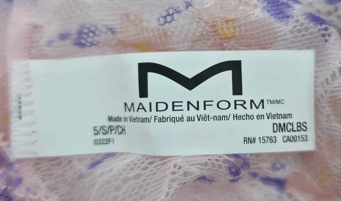 Maidenform Boyshort Panties Womens Small Lace 2-Pack Pink Multicolor DMCLBS