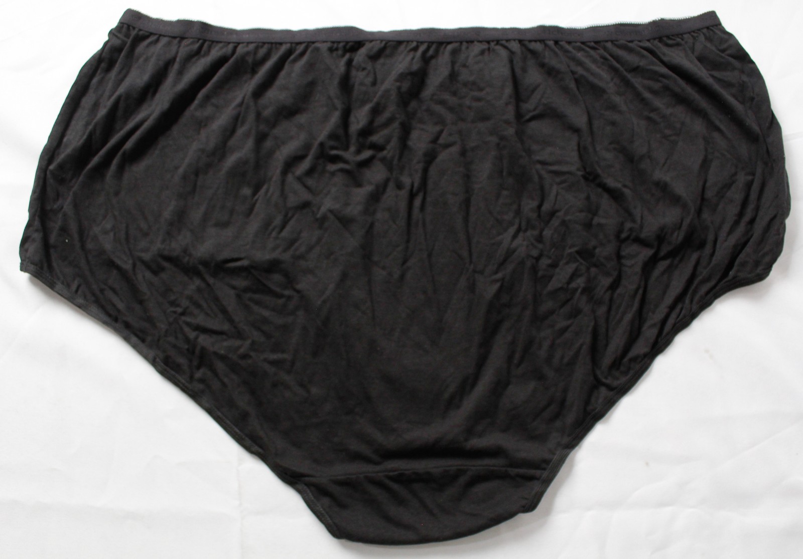 Woman Within Women’s 4-Pack Full Coverage Cotton Briefs DH3 Black 14 NWT