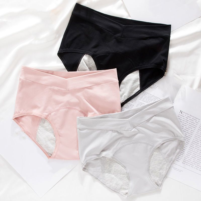 Antibacterial Menstrual Panties-Leak Proof Cotton Panty Period High Rise Briefs