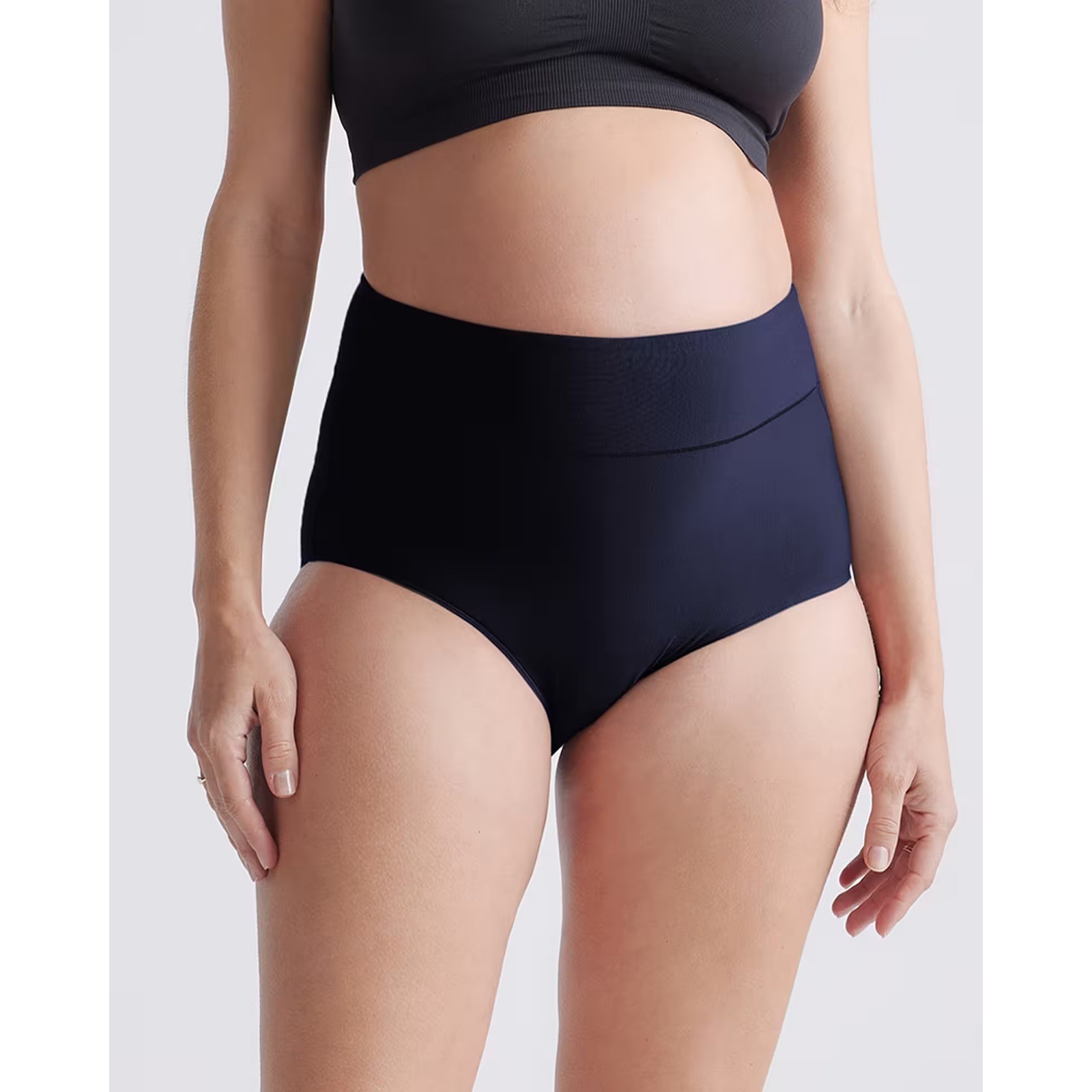Quince 6 pack Ultra-Soft High-Rise Brief Black Micro Modal Panties XS NWT
