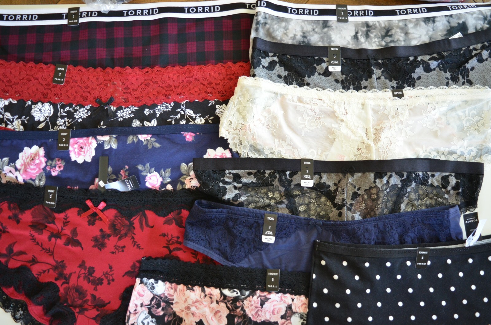 (2-PACK) Women’s Torrid Panties Underwear NWT Sz. 00 – 6 PICK YOUR STYLE & SIZE