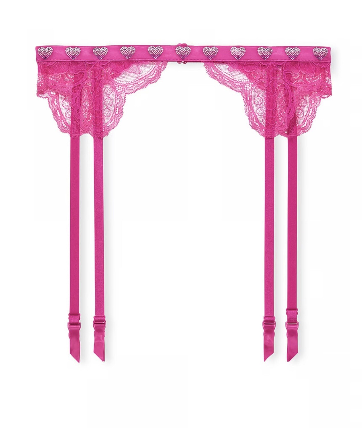 Victoria Secret Shimmer Heart Garter Belt Size XS/S New With Tag