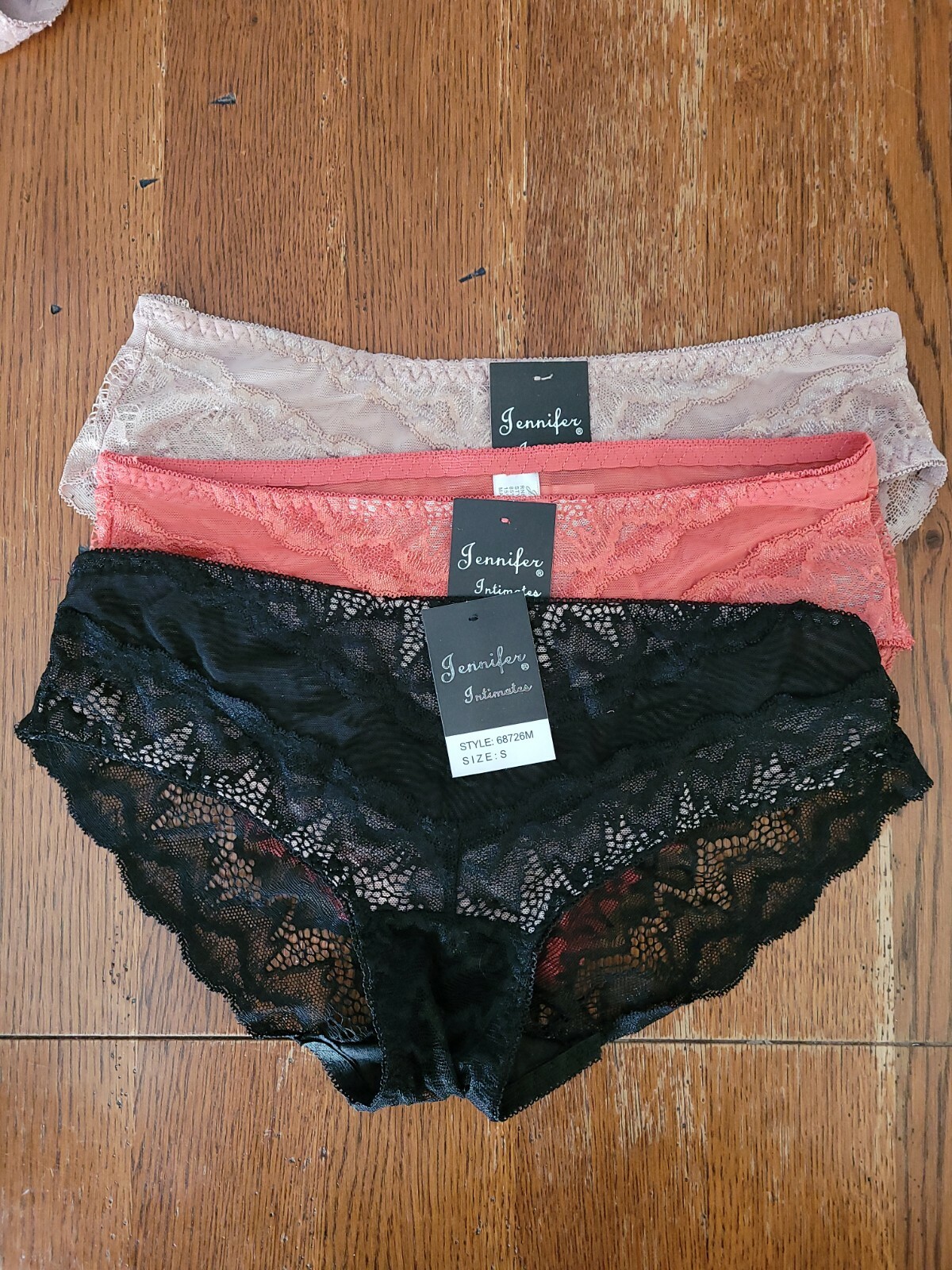 Jennifer Intimates Lace Panties 3 pack small