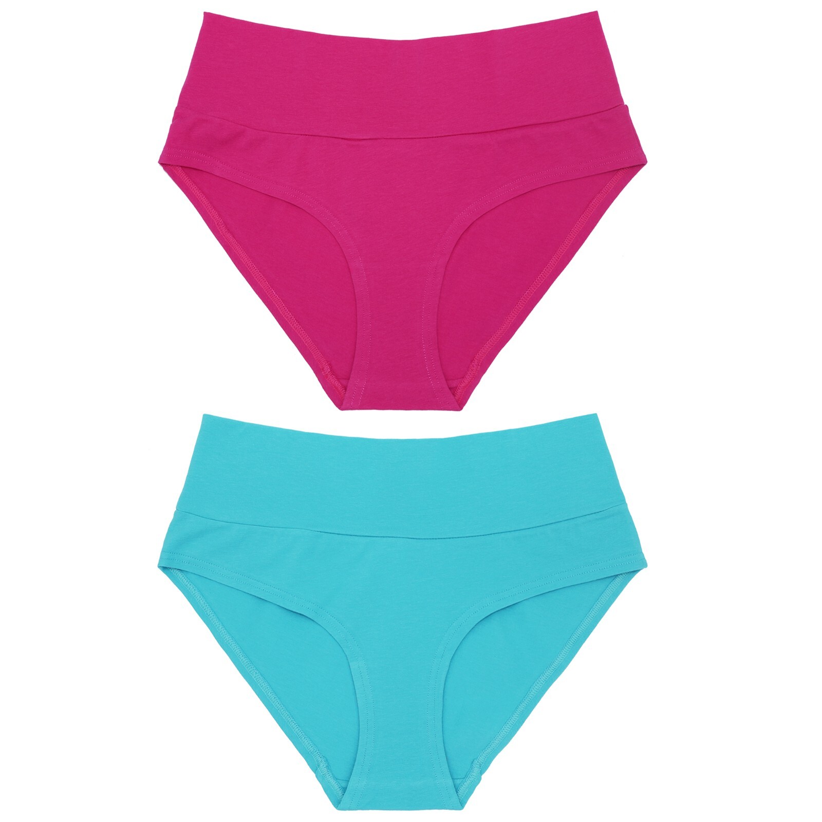 Curve Muse Women’s 100% Cotton Bikini Briefs Panties Underwear 6 Pack