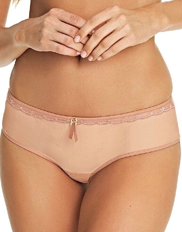 Freya Idol Allure Short Brief Cafe Au Lait Size S 10 12 Fishnet Knickers 1806