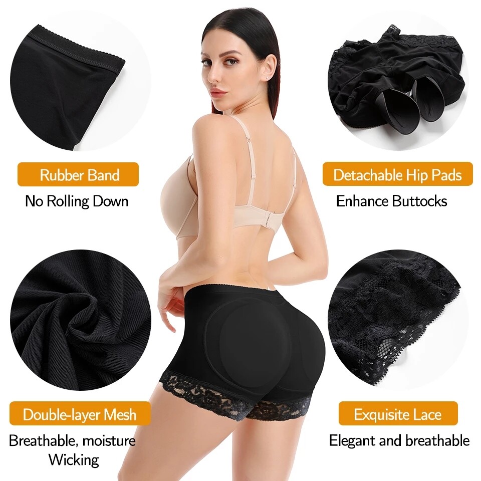 Fajas Colombianas Levanta Cola Women Butt-Lifter Shapewear Shorts Hip Enhancer