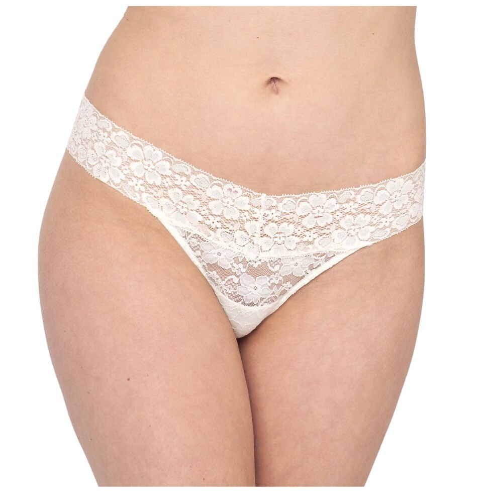 Candies Lace Thong – Medium- Modern White Lace Sexy Panties