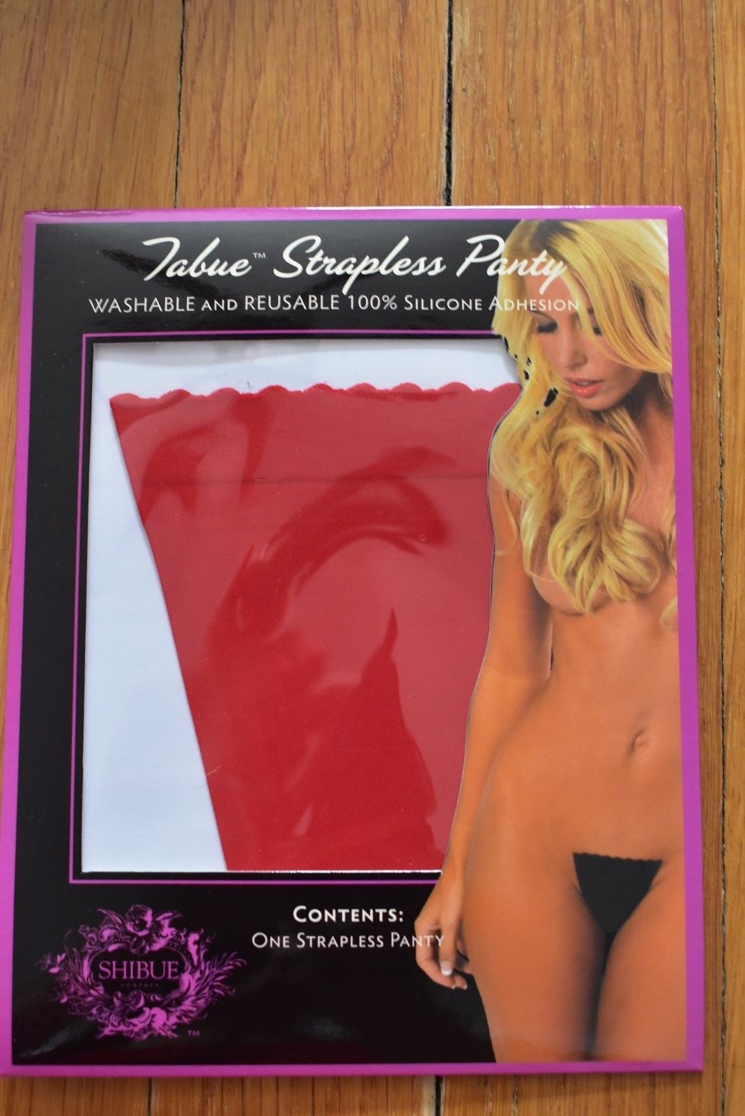 NEW Shibue Tabue Strapless Panty / Washable & Reusable / size:xs/s / Color:Red
