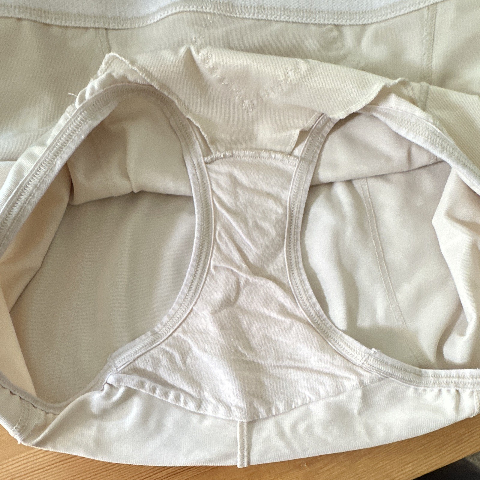 Flexees Seamless Shapewear Brief Panties Beige 2XL Nylon/Spandex 6554