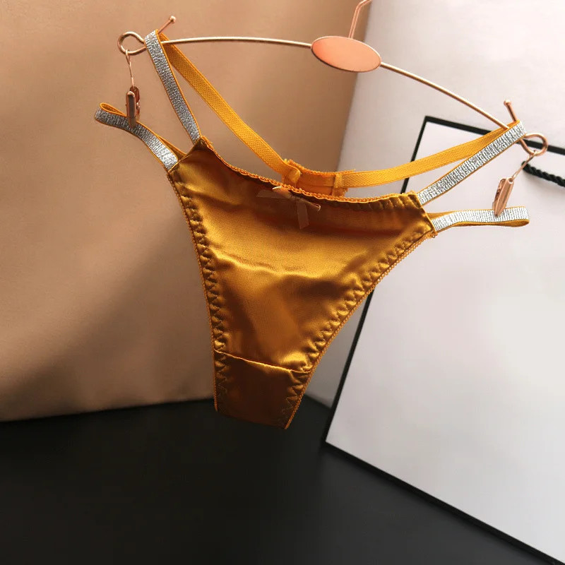 Thong Panties Low Waist Double Strap Stretch Soft Comfortable Daily Wear Fit