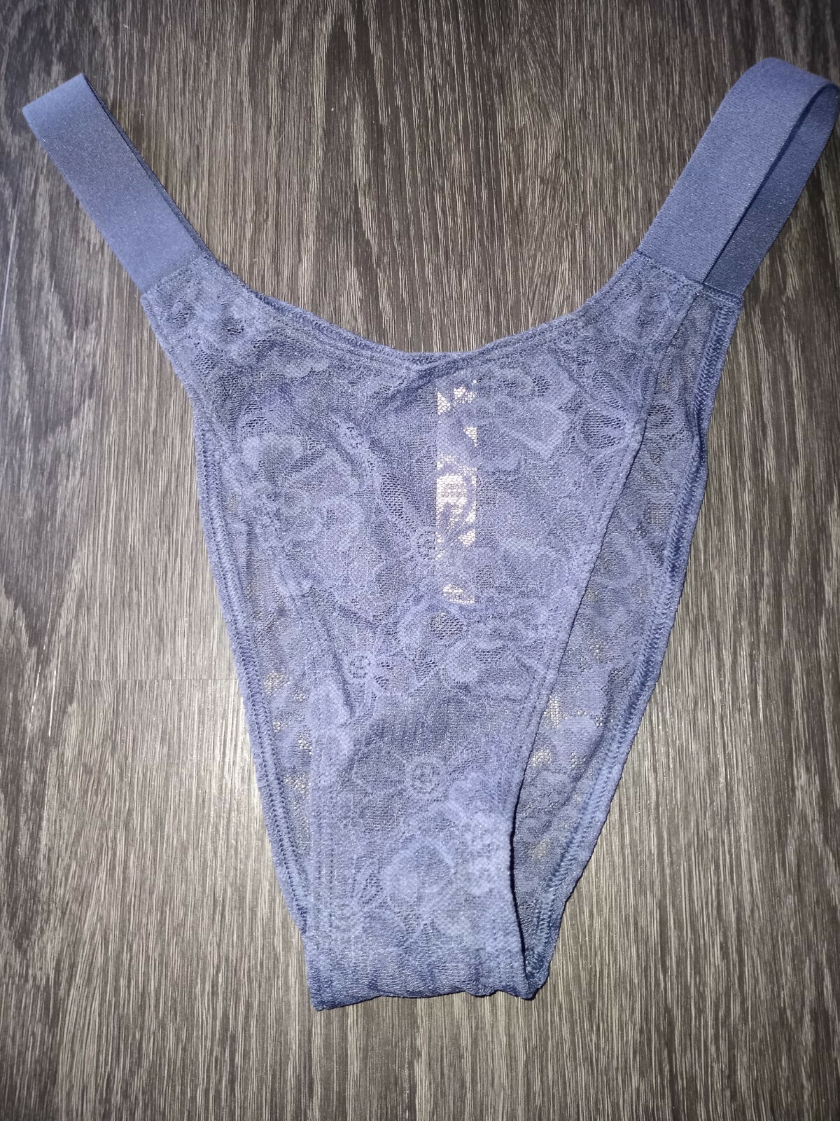 NeW Vs floral lace Brazilian Panty Size xsmall blue storm