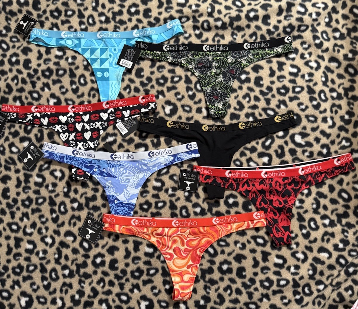 Ethika “The Thong” 7 piece lot sixe XL New with Tags value Super Cute Sexy $126