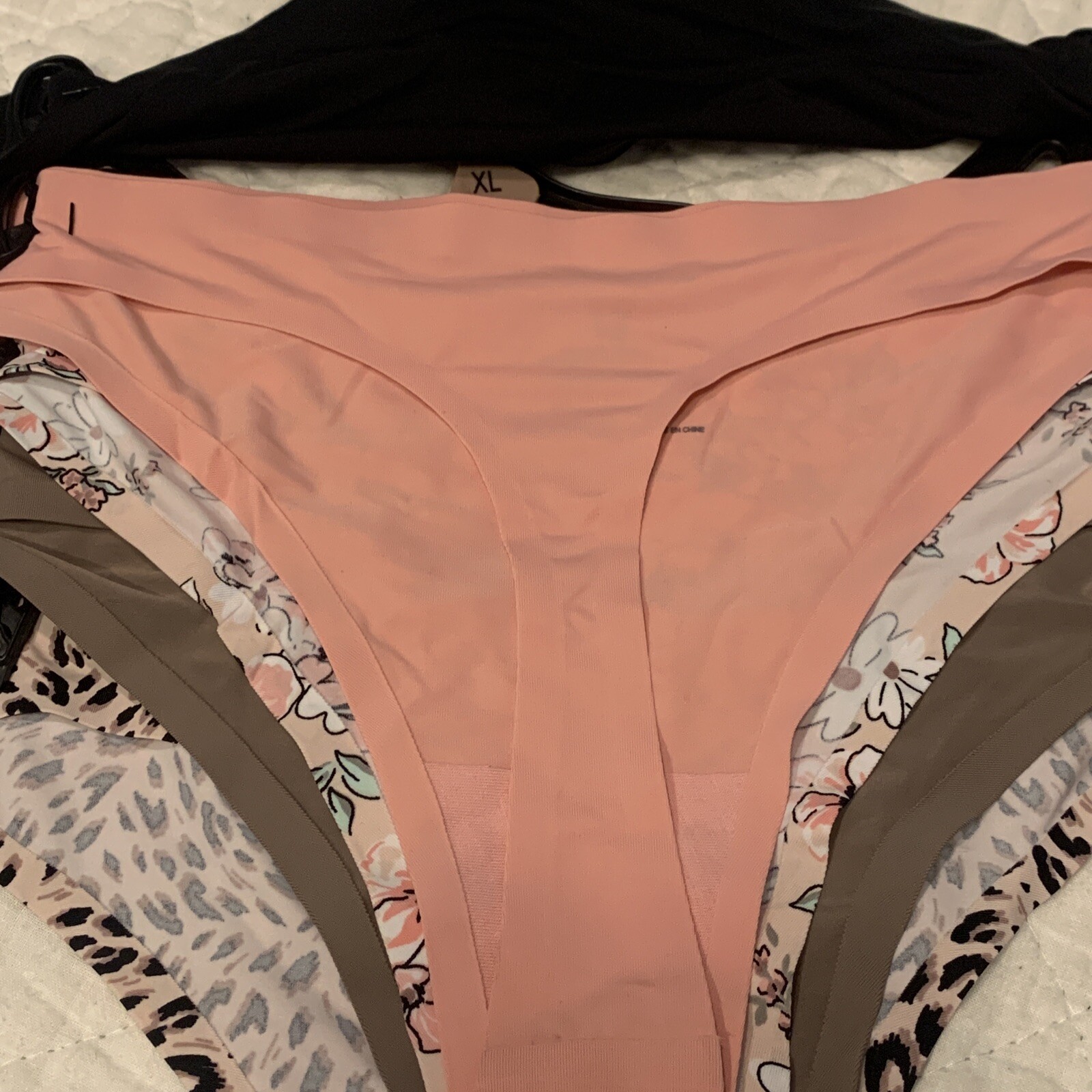 Nanette Lepore 5 Pack Tag Free Thong Panties Set Size XL Floral Underwear