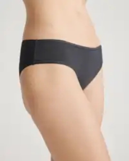 Quince Organic Cotton Black Hipster Size X-Small Set of 6