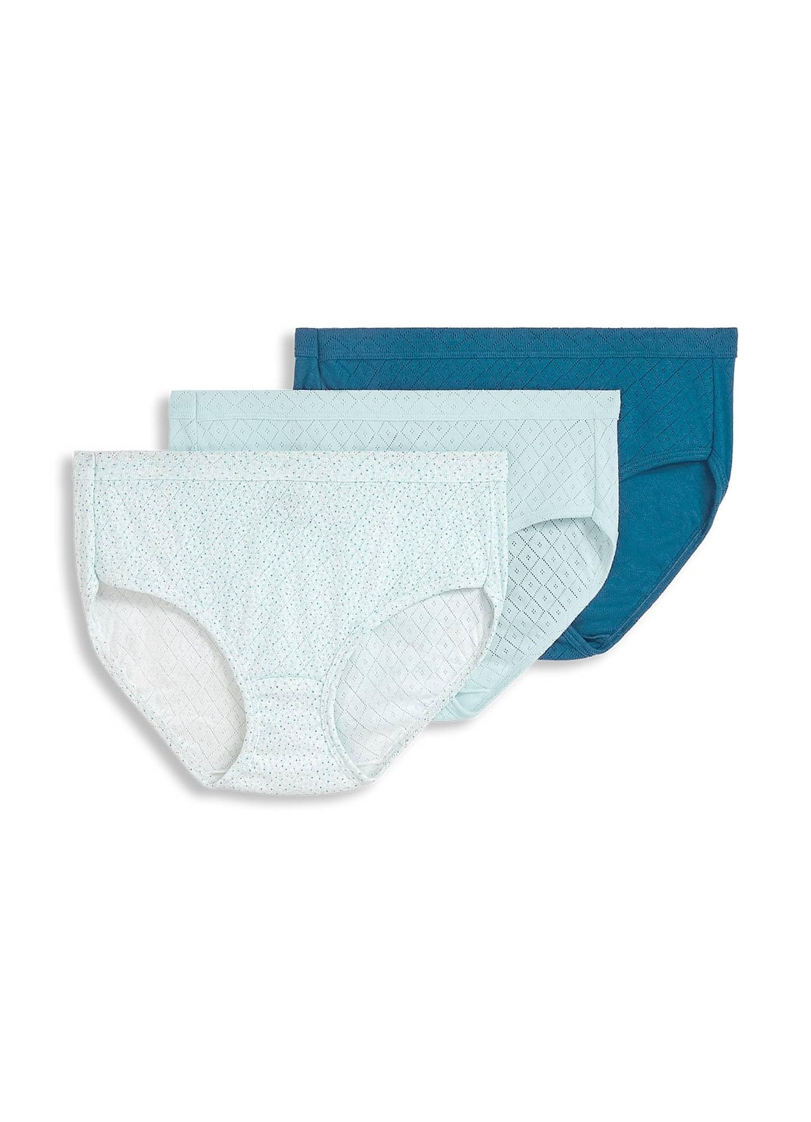 Jockey Women’s Underwear Elance Breathe Hipster – 3 Pack, Really Teal/Blue