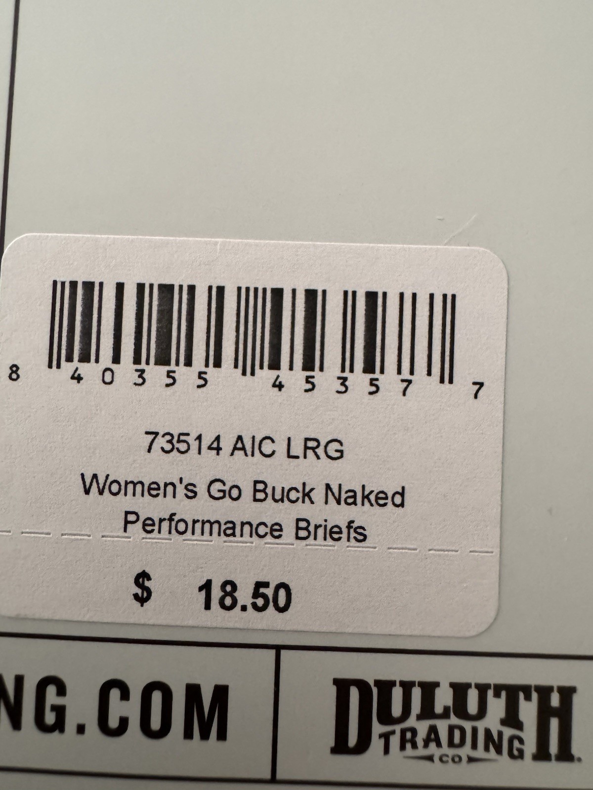 Duluth Trading Women’s Buck Naked Underwear Brief Large Antique Chicken Print