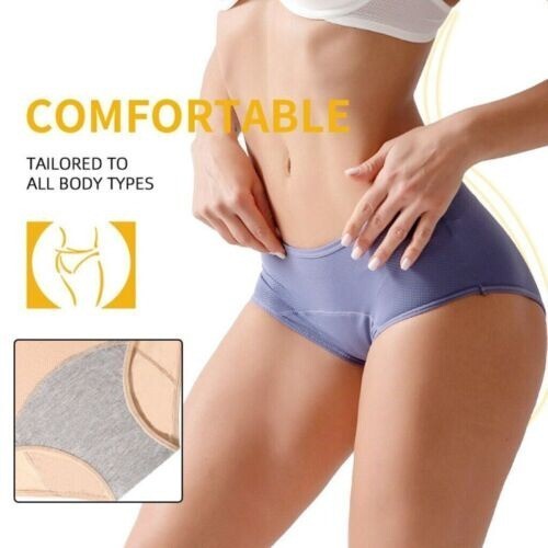 women Menstrual Period Leak Proof Pants Heavy Flow Extra Protection Plus Size