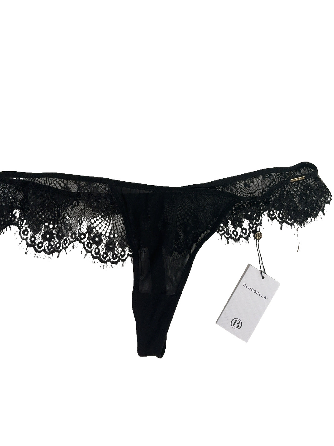 Bluebella Marina Thong Black Lace UK 12 New With Tags Lingerie