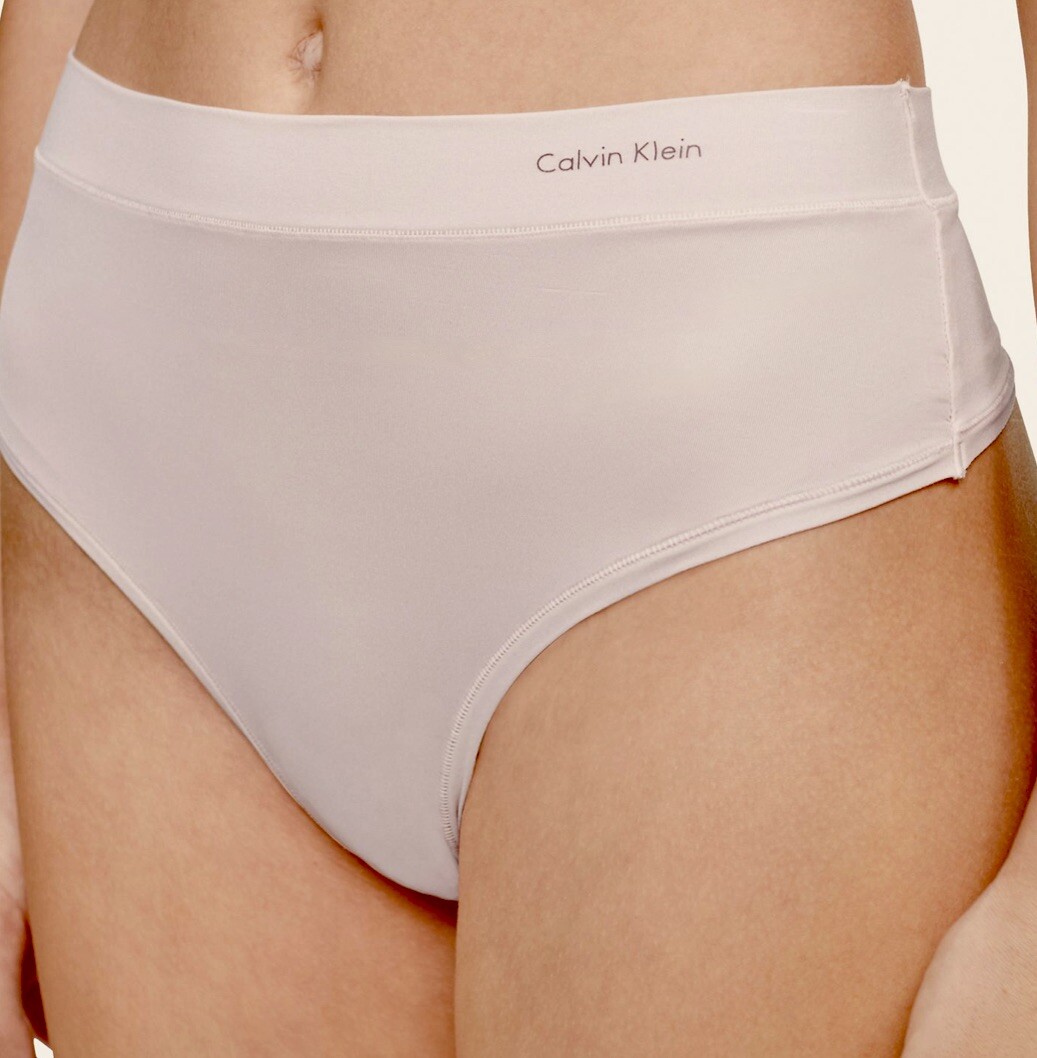 CALVIN KLEIN One Size Nymphs Thigh Pink High Waist Thong Panty Womens O/S XS-XL