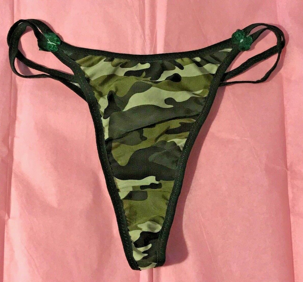 Women’s Army Style Camouflage Thong Panties Camo Under (2)