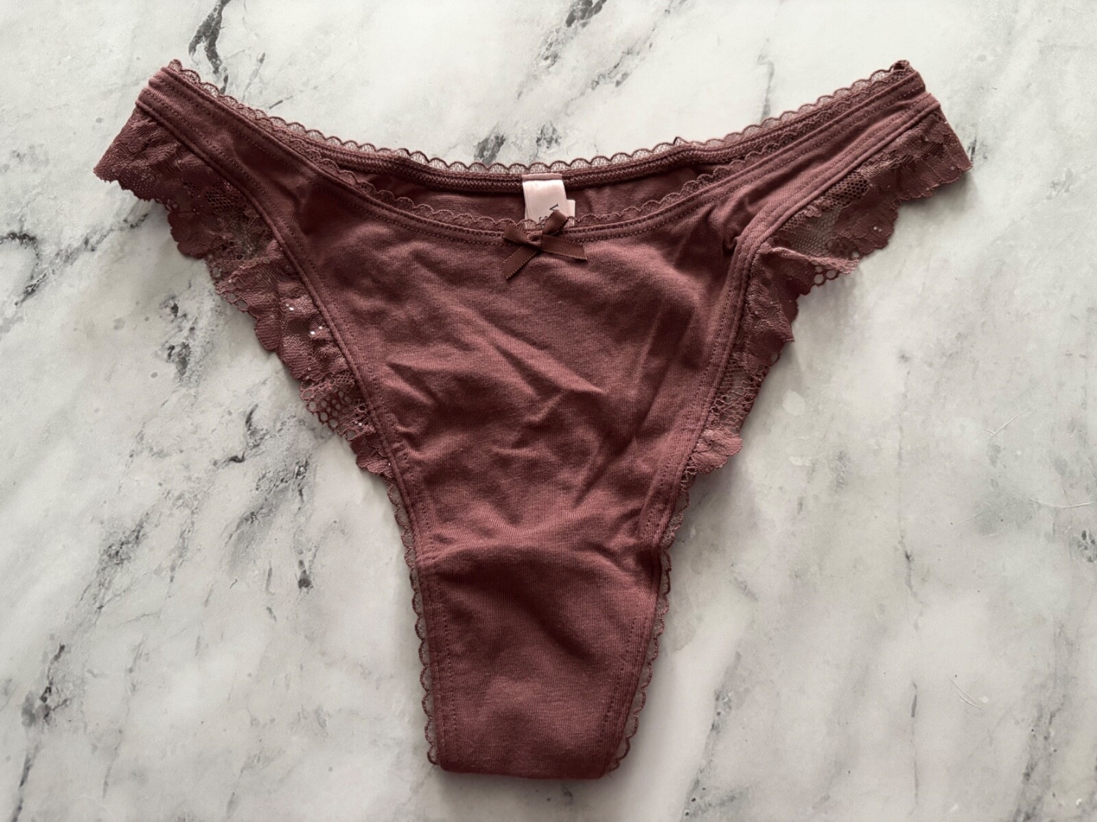 Victoria’s Secret Thong Panty Vintage Rose Cotton Blend High Leg S M L XL 2XL
