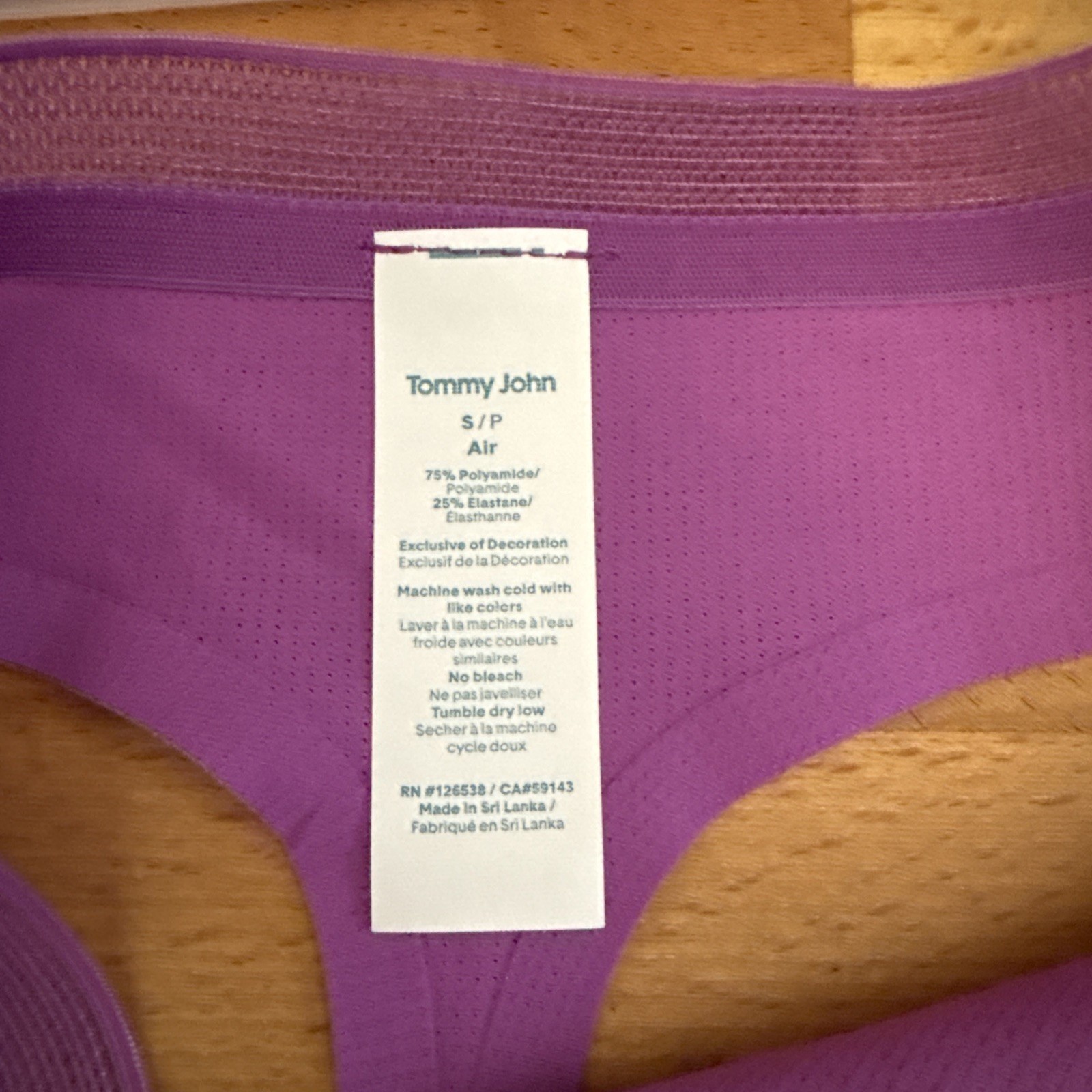 Tommy John Air Thong Panty Size SMALL-Fuschia – Set Of 2- NWT