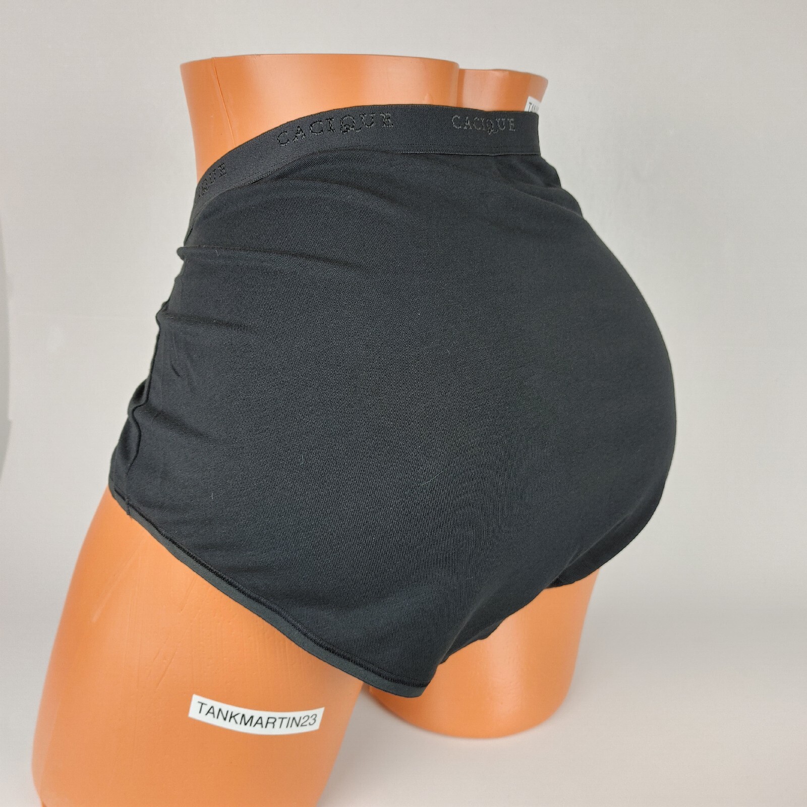 NWT LANE BRYANT CACIQUE PLUS 14/16 COTTON FULL BRIEF PANTY SOLID BLACK