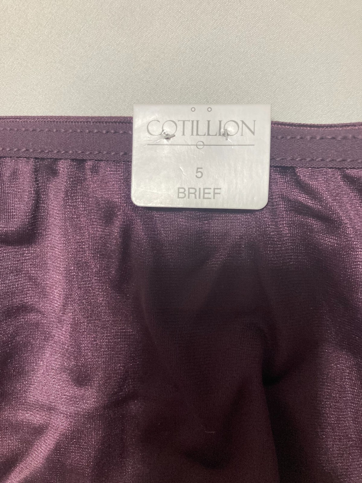 NWT-Cotillion women’s briefs size 5 deep purple