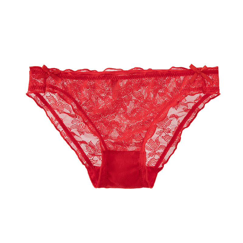 5 Pack Lot Sexy Womens See Through Panties Lingeries Lace Sheer Underwear Briefs