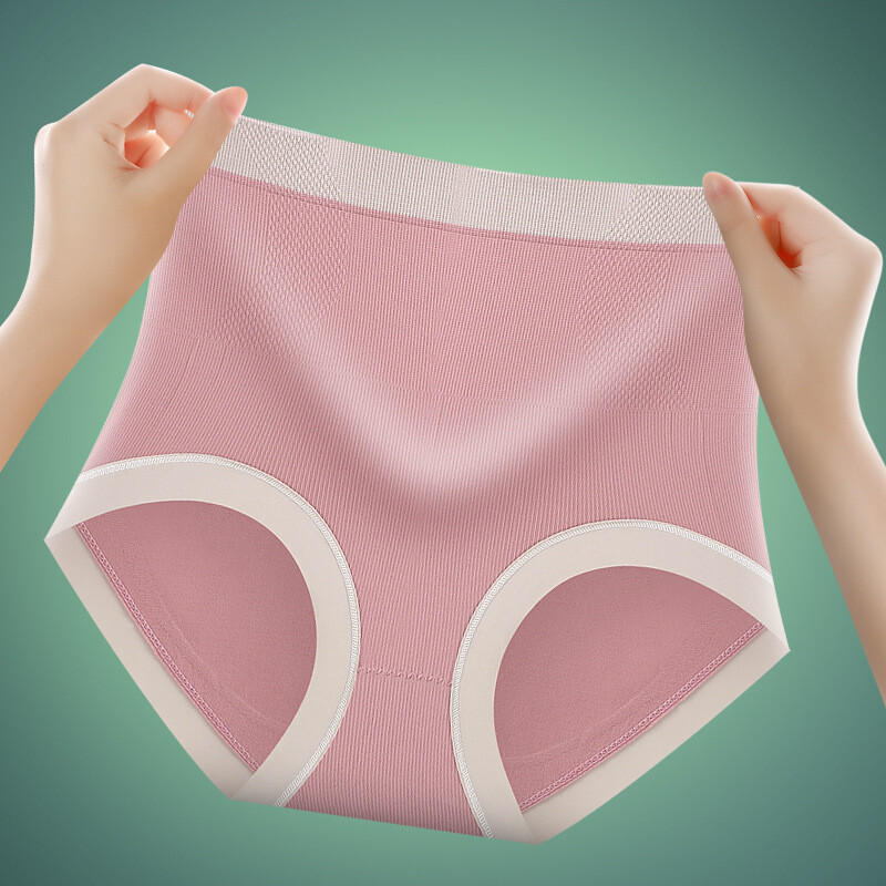 6PCS/LOT Sexy Womens High Waist Panties Brief Full Coverage Underpant Lingeries