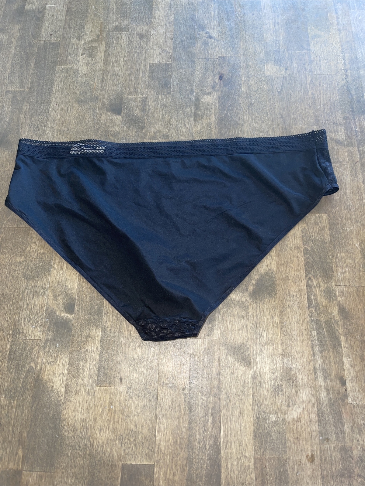 NWT Secret Treasures Bikini Panty Black Lace Womens 3X Sissy Feminine Romantic