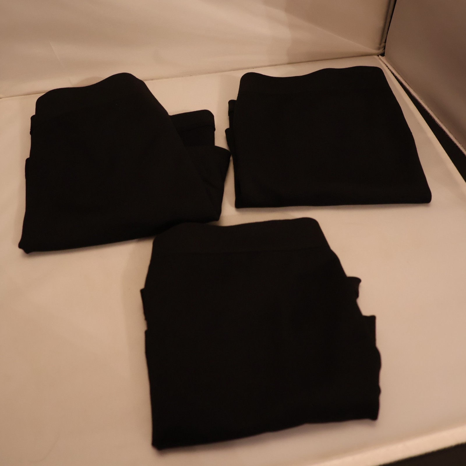 Three Pairs of 32 Degrees Cool Black Bike Shorts – Large – New