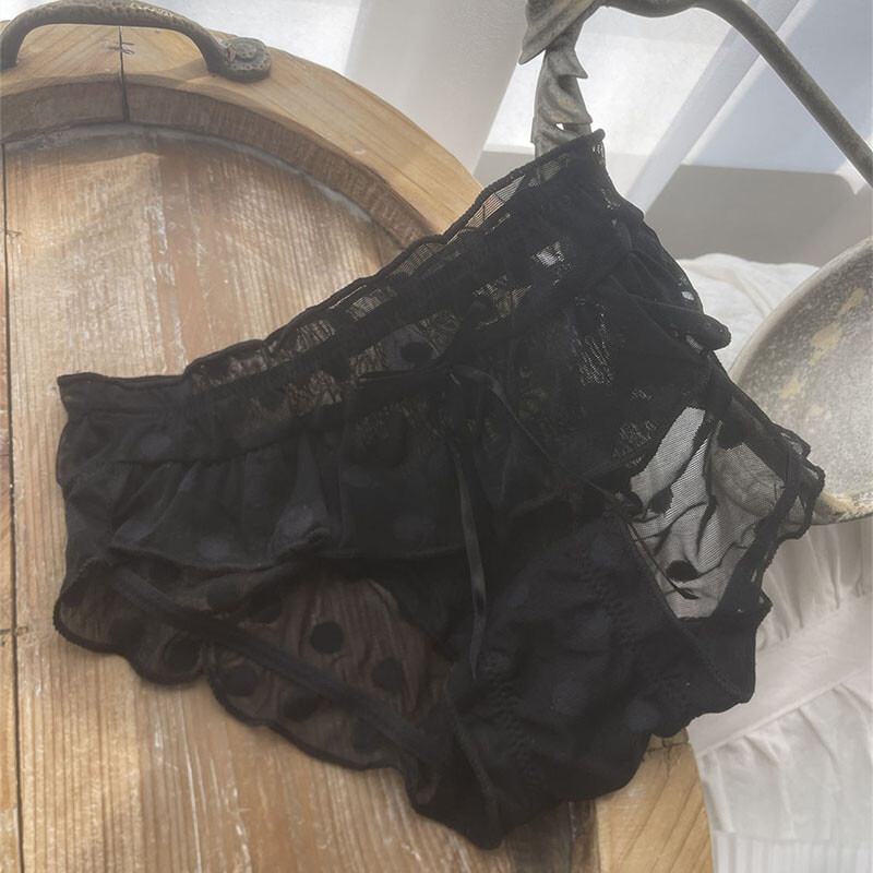 Japanese Sweet Cute Underpants Girls Bow Mesh Panties Briefs Students Underwear