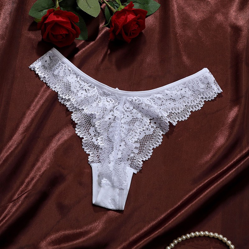 6 Pack Lot Sexy Womens Sheer Lace Panties Thongs Brief Ladies Underwear Lingerie