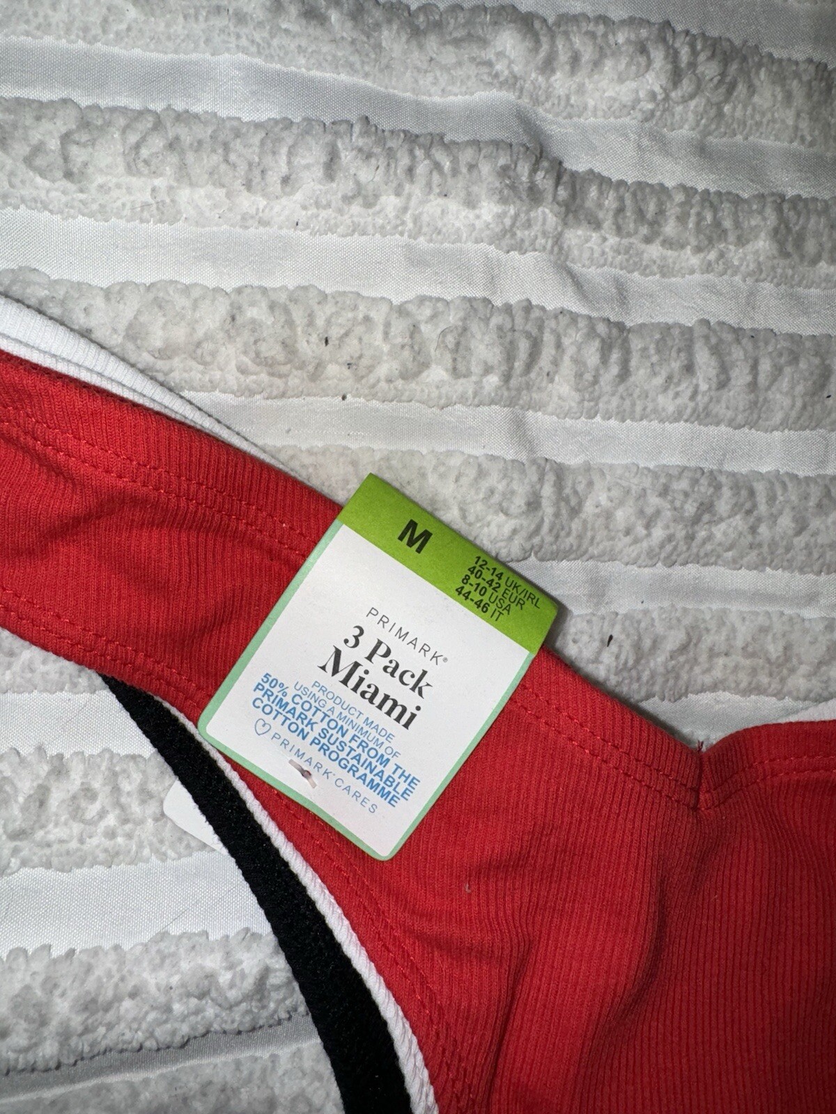 Primark Multi Pack Thong New Size M