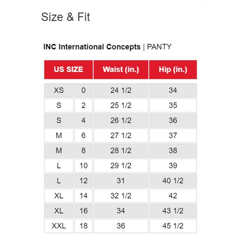 INC International Smooth Lace Trim Thong Panty Choose Size & Color New