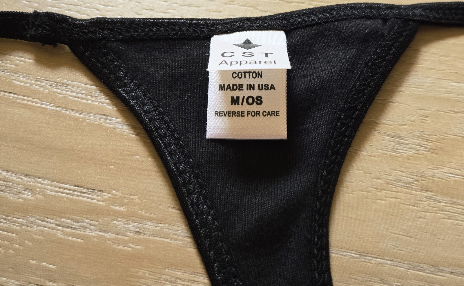 Coyote Ugly Las Vegas Black 100% Soft Cotton Thong String Panties S M L O/S USA