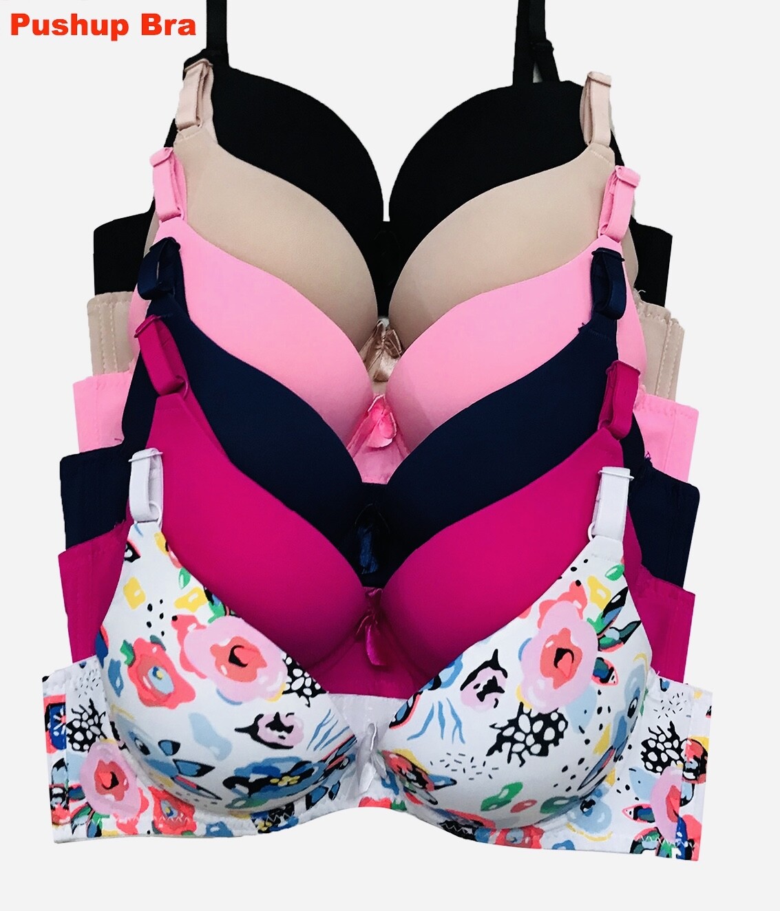 3/6 Bras Women’s Max Lift Extreme Push-ups Bra Add 2 Cup Push up 9902 Lot 32-40C