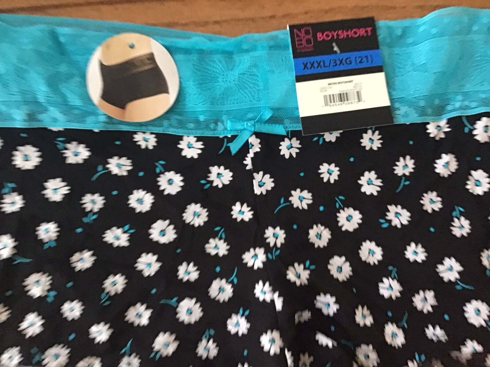 New NOBO No Boundaries 4-Pack Boyshort Panties Size 3XL (C26-2)