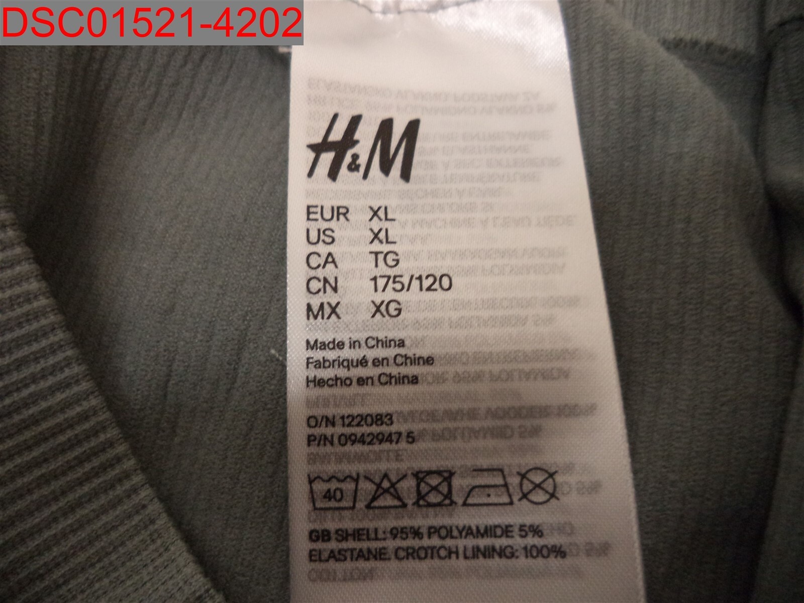 H&M Women Grey Rib Knit Brazilian 2Pk High Rise Seamless Briefs XL 0942947014006