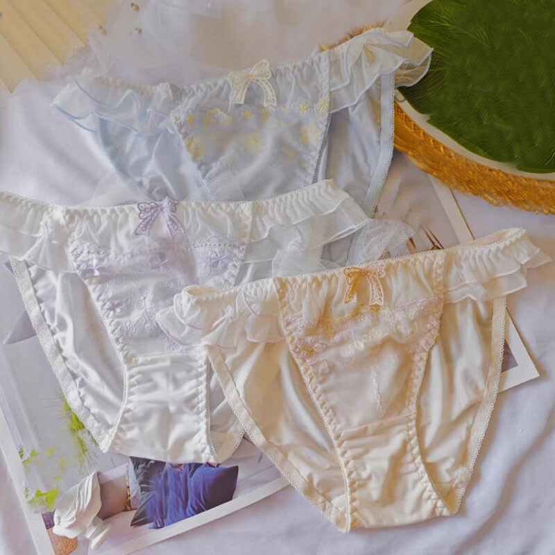 Japanese Lolita Girls Bow Panties Brief Underwear Princess School Cute Underpant