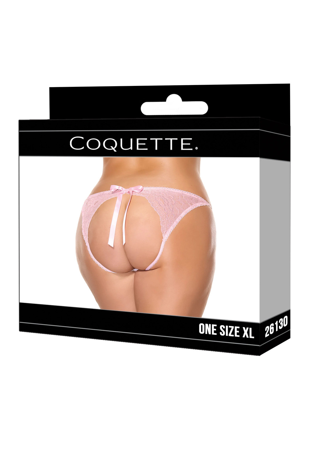 Coquette – 26130 – Open-Back Panty – PINK