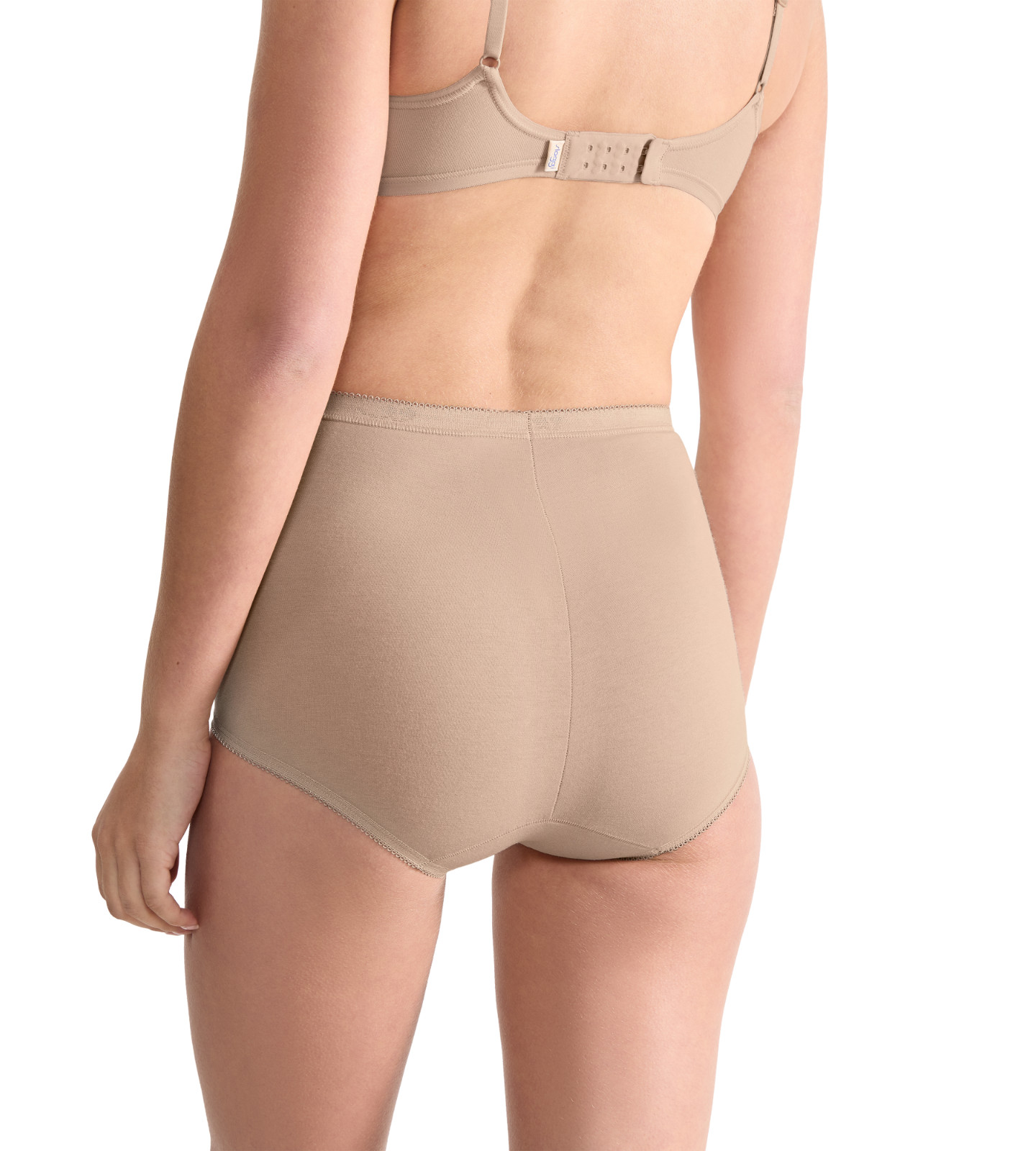 Sloggi Basic Maxi Brief Knickers 4 Pack 95% Cotton High Rise Full Brief 10028378