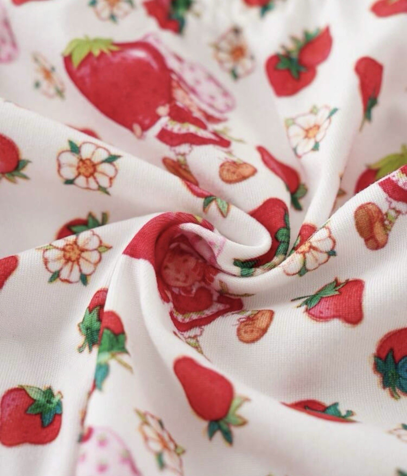 Strawberry Shortcake Licensed Women’s Teen Kawaii Bikini Panties Ruffle Medium