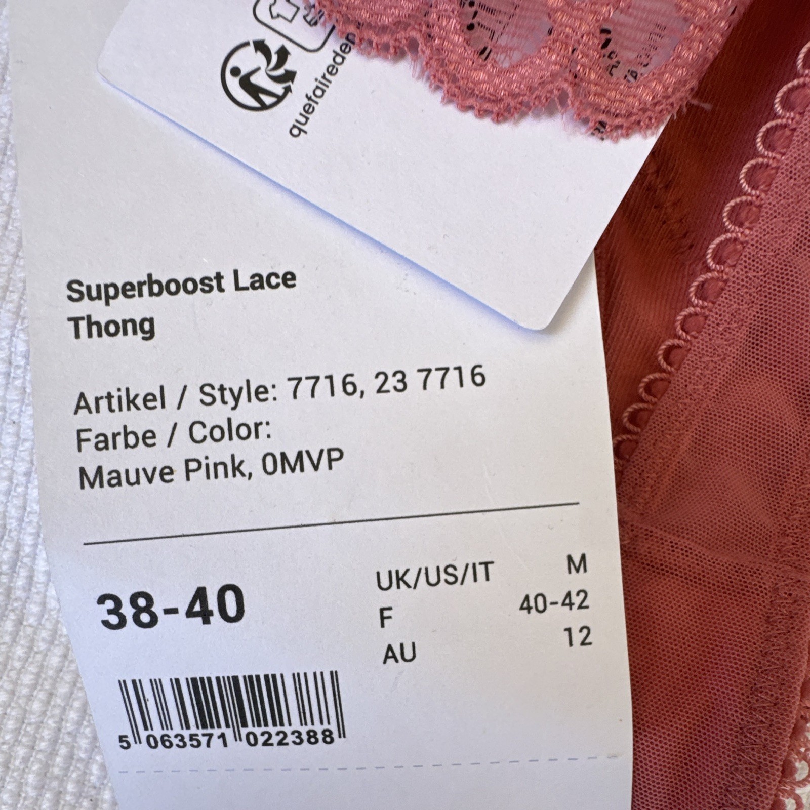 Gossard Superboost Lace Thong Mauve Pink medium✔️