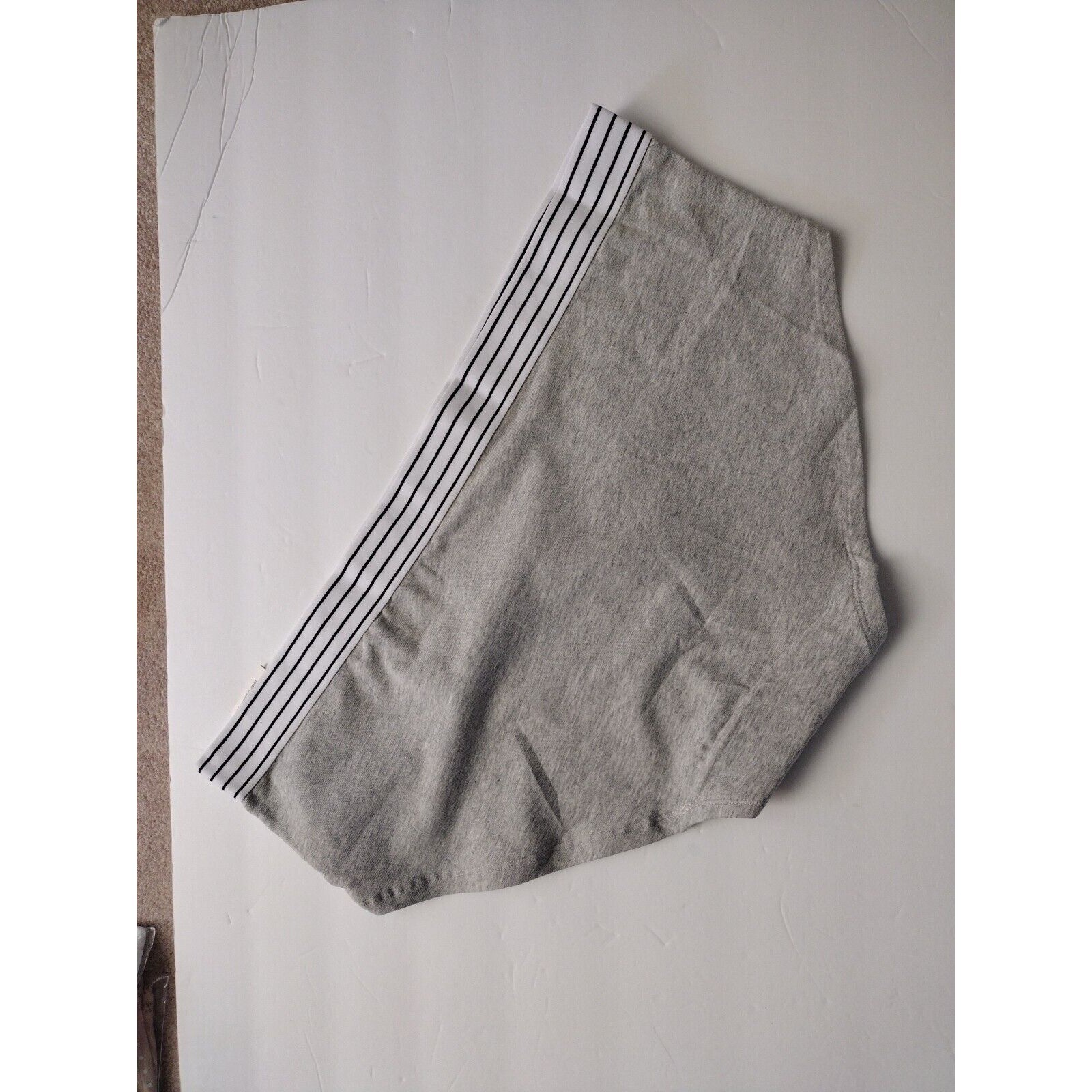 Jenni Intimates Set Of 2 Panties Women 2XL Gray Striped Waist Hipster Underware