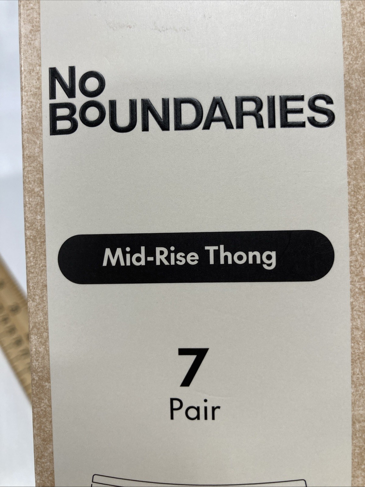7 Pair No Boundaries Size XS mid rise, thongs Women’s factory sealed