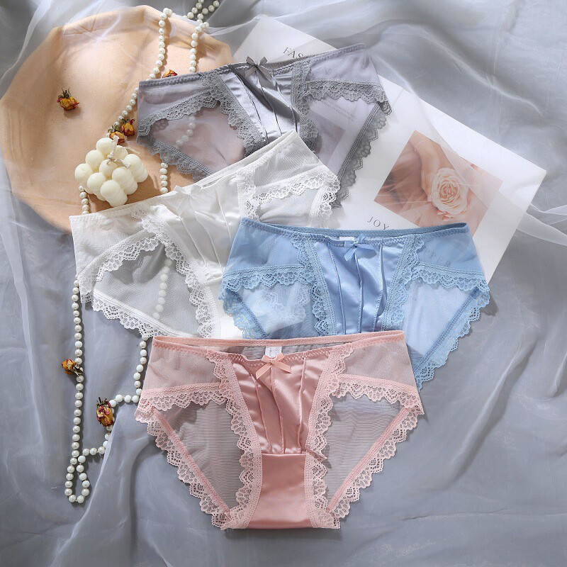 1/5 Pack Lot Womens Sexy Lace Sheer French Style Panties Underwear Knicker Brief