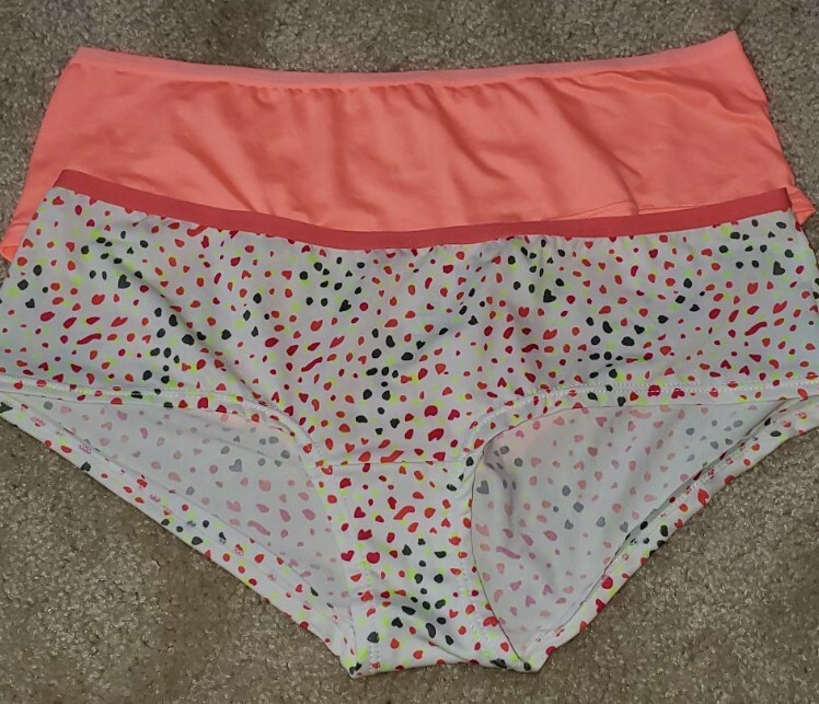 No boundaries Speckled Multi & Solid Hipster Panties Size 8 XL (2) NWOT RETIRED