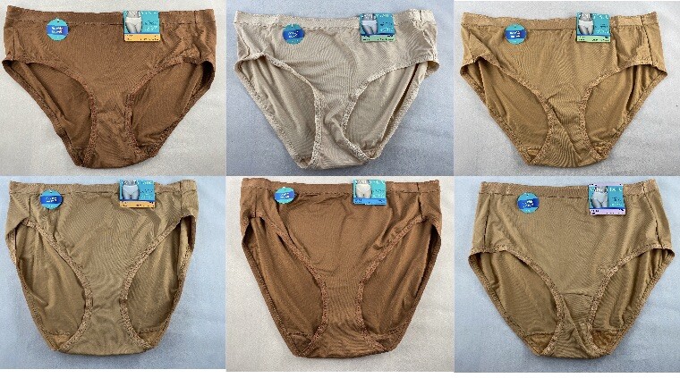 VANITY FAIR Panties: Hi-Cut or Brief – S M L XL 2XL – Toffee, Coffee or Neutral